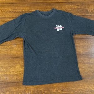 Trader Joe's grey long-sleeved t-shirt